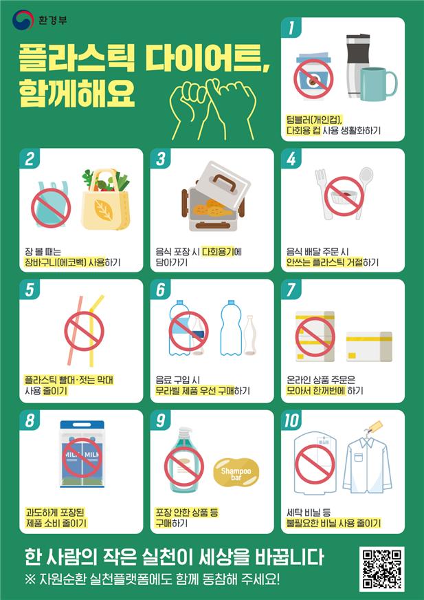 생활 속 탈(脫)플라스틱 실천 함께 이어가요