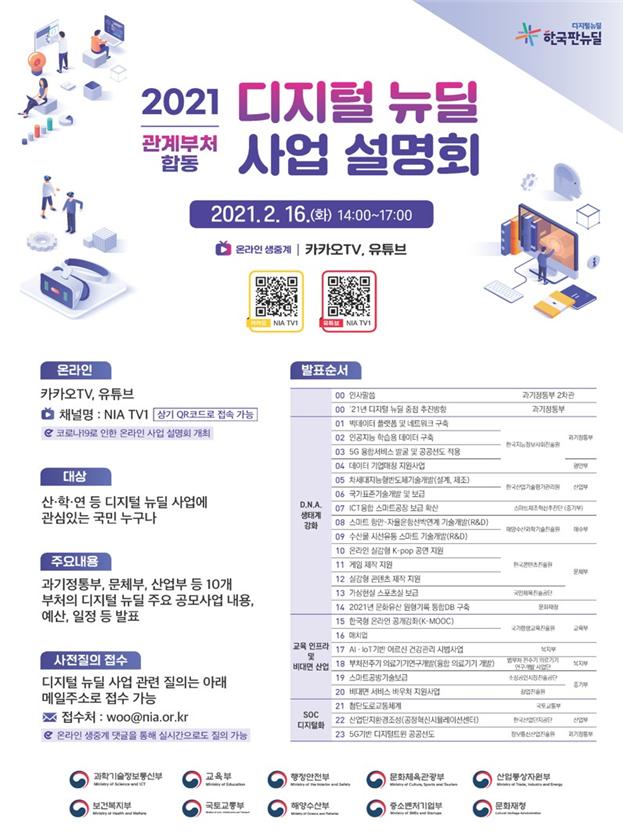관계부처 합동으로 디지털 뉴딜 사업설명회 최초 개최