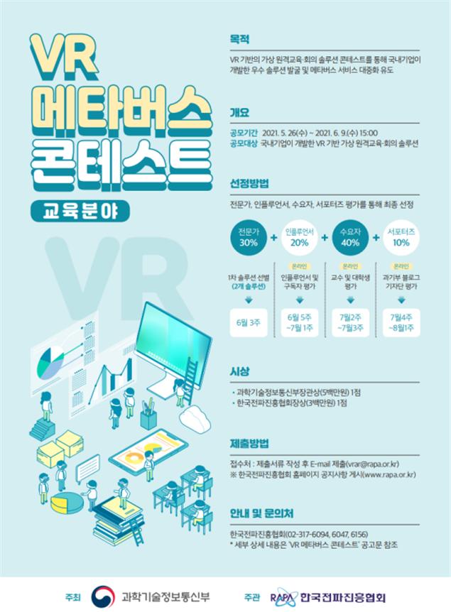 과기정통부, VR 메타버스 콘테스트 개최